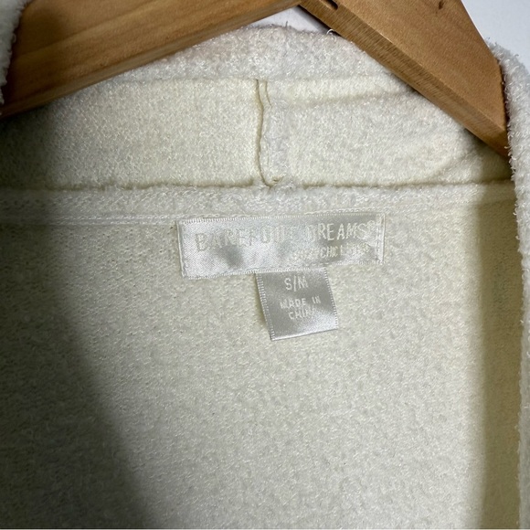 Barefoot Dreams Cozy Gradient Open Front Cardigan Sweater White Blue Small Med - Picture 6 of 7